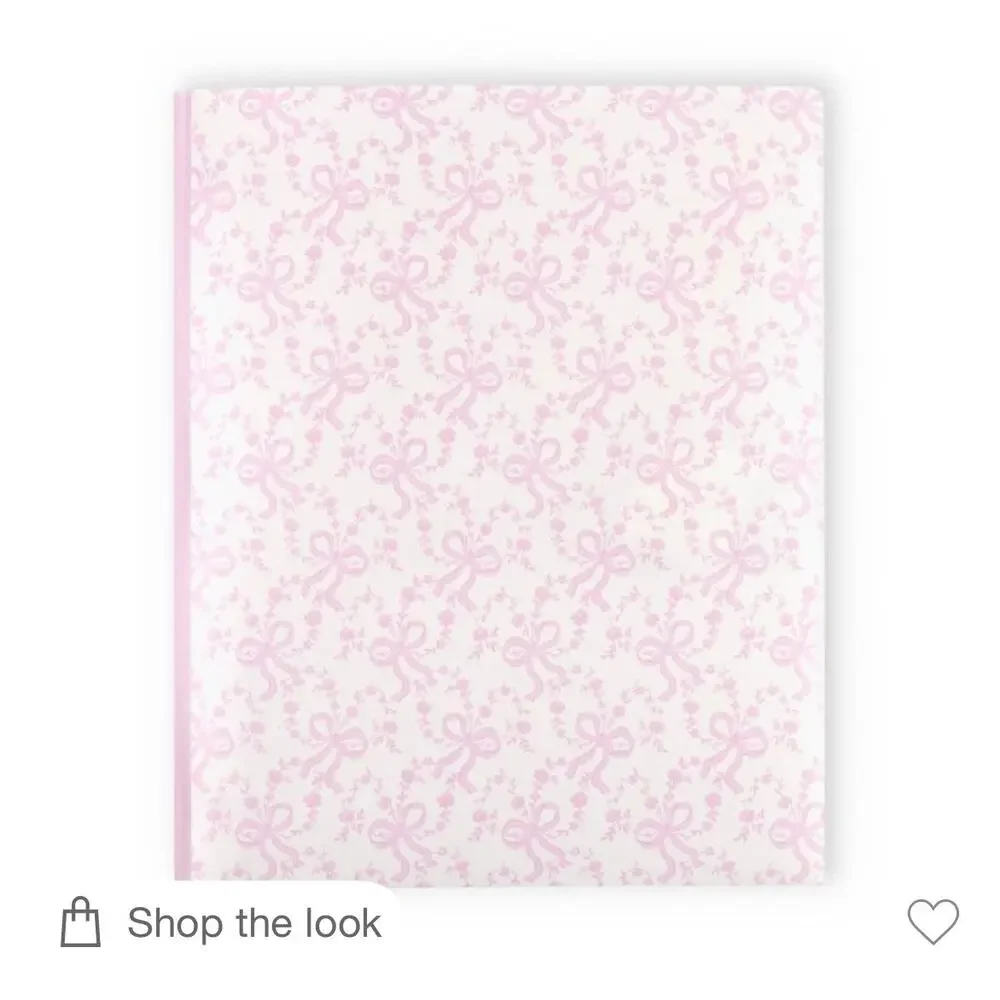 LoveShackFancy x Target Yoobi Happy Thoughts & Coquette Bow 2 Pack Folders